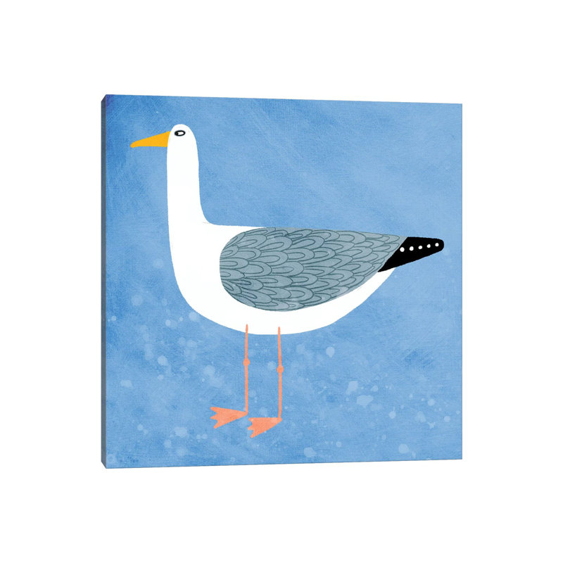 « Seagull » par Nic squirrell-impression, Toile tendue, H 12 po x l 12 po x P 0,75 po, Pas de tapis
