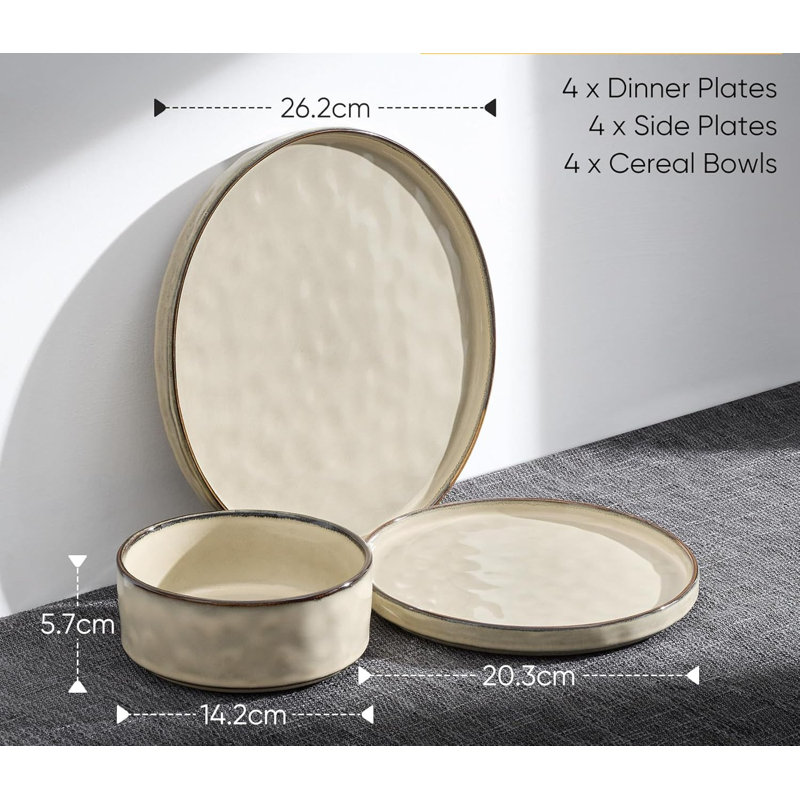Stoneware Dinnerware - Service for 4