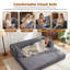 3 Seater Linen Sofa-130670064