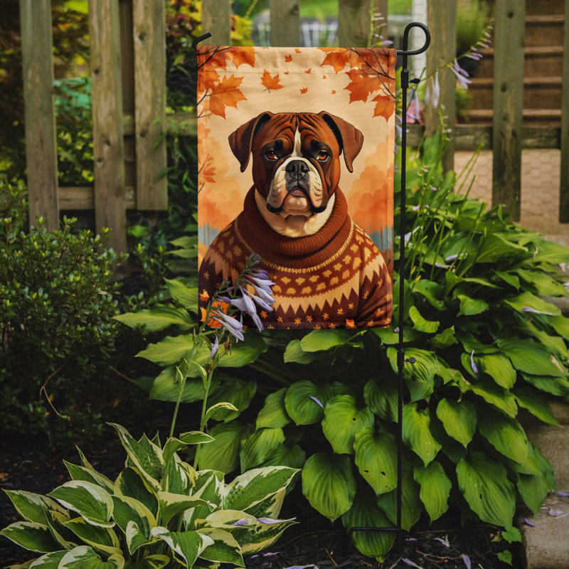 Drapeau de jardin double en polyester H 15,5 po x l 11,25 po
