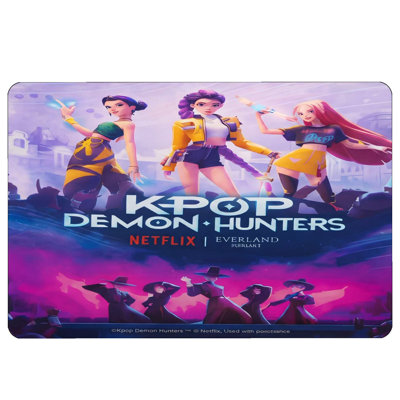 Tapis Kpop Demon Hunters mauve pour les filles, 47 po x 71 po Kpop 