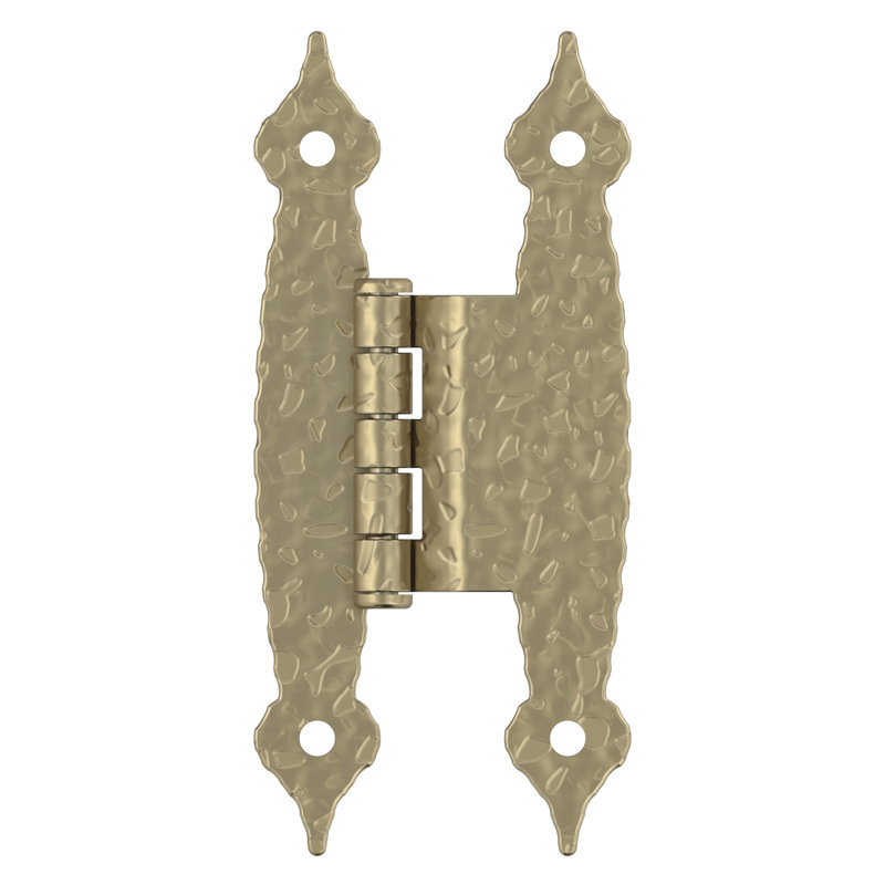 Colonial Butt Hinge, Golden Champagne