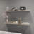 Burnsville floating shelf in melamine x2,mahogany gales-1971746423