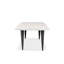 Table de bout en marbre de Carrare 24 "avec pieds en fer Milano
