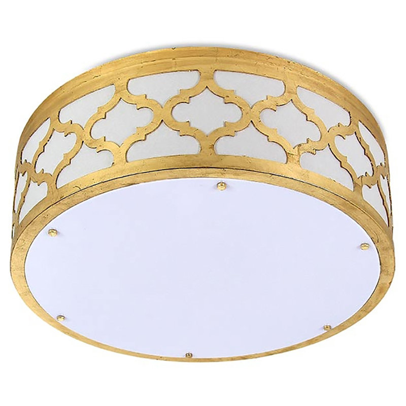 Maria 4-Light 24'' Flush Mount, Gold Leaf