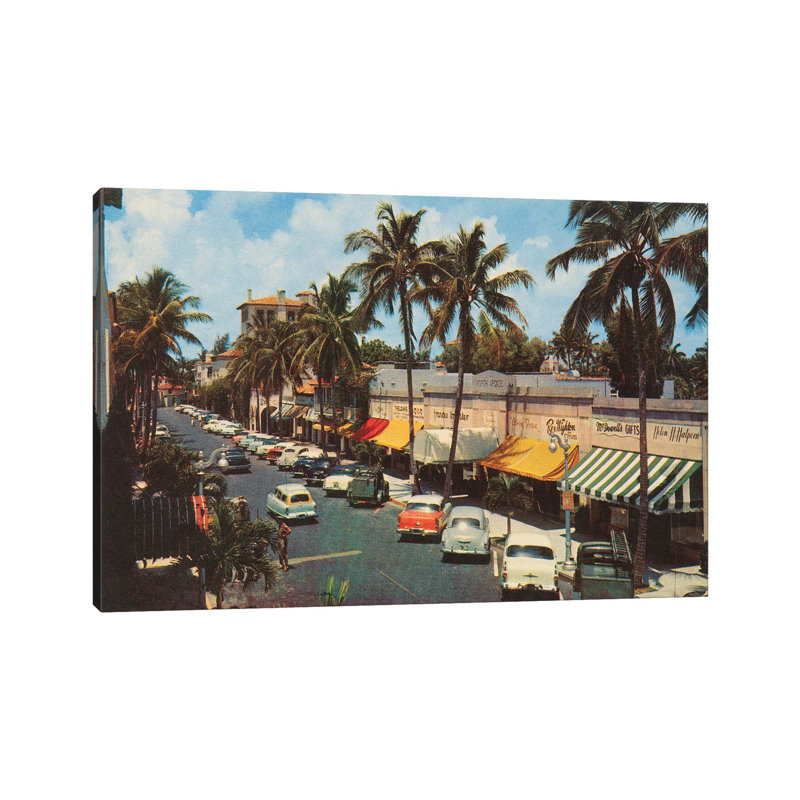 Florida Post card IV - Reproduction de photo sur toile tendue, H 18 po x l 26 po x P 1,5 po