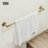 VIGO Arden 3-Piece Matte Brushed Gold Bathroom Hardware Set with 24-in Towel Bar, Toilet Paper Holder and Hand Towel Holder-124871900