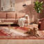Tapis Belfry moderne à l'aquarelle abstraite orange, rouge et crème, lavable à la machine, antidérapant, à poils courts, pour l'intérieur et l'extérieur, adapté aux animaux domestiques, idéal pour le salon, la chambre, la salle à manger, l'entrée, le couloir ou le bureau.-1309312125
