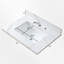 Comptoir de meuble-lavabo simple 31 po avec lavabo et 3 trous de robinet