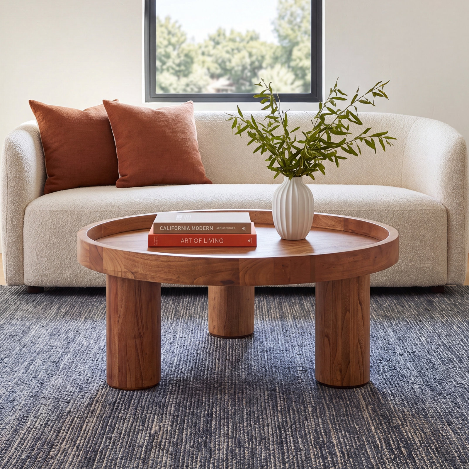 Eleanne Single Coffee Table, Brown