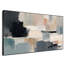 Très grand art mural imprimé sur tissu - Composition abstraite de blocs de couleurs bleus, décor de bureau contemporain - "Assemblage requis du cadre (cadre non fini)"-130842328