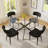47 Inch Round Glass Dining Table Sets-1746705867-1746705909-1746705908