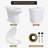 Two-Piece Elongated Toilet, 19" Comfort Height, Dual Flush, Soft-Close Seat, 12" Rough-In, White