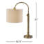 Lampe de bureau en métal Slade-87384492