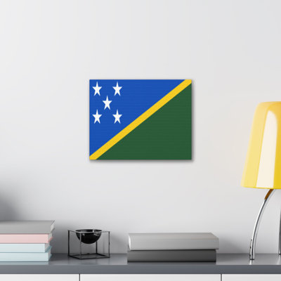 "Drapeau des îles Salomon" sur toile