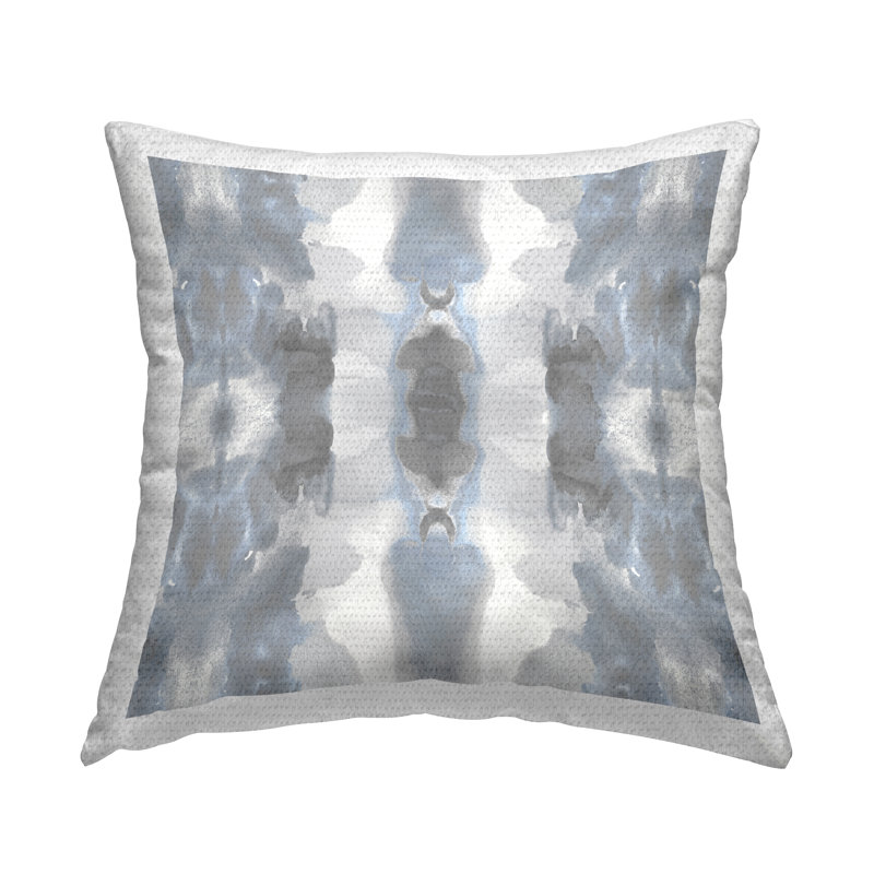 Coussin extérieur doux à motif symétrique abstrait par Ellie Roberts
