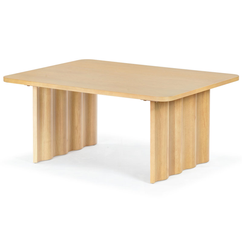 Anthonette Vernetta Rectangle Wood Coffee Table, Natural