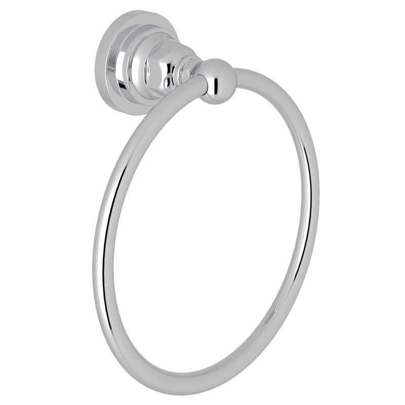 San Giovanni Towel Ring, Polished Chrome