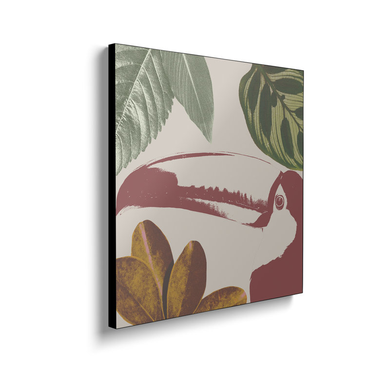Impression sur toile, "Ste tropix", "Tropical Bird V" par Annie Warren