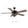 52"W Bianet 5 - Blade Stained Glass Ceiling Fan with Remote Control and Light Kit Included