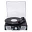Système de table tournante 5-en-1 Victor HDV-1100 Lakeshore de Victor avec lecteur de disques, Bluetooth, lecture et enregistrement USB, radio FM et haut-parleurs stéréo intégrés - parfait pour les amateurs de vinyle et les amateurs de musique numér