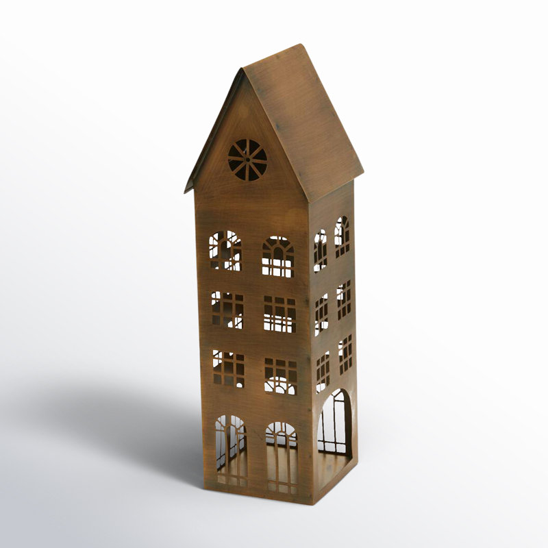 15.75'' H Metal Tabletop Lantern