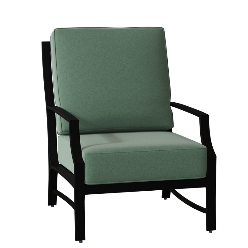 Seal Cove Aluminum Outdoor Lounge Chair, Weathered White, Canvas Spa Sunbrella® Canvas