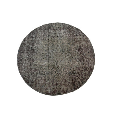 Beyard One-of-a-Kind Hand Knotted Rug - Grey 4x4