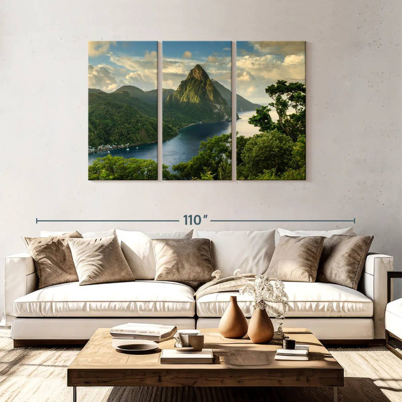 Rorry Saint Lucia Piton View, 48" H x 74" W