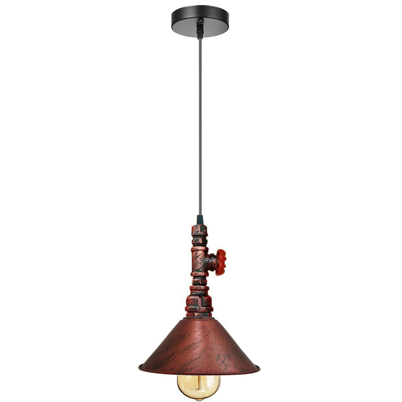 Lupton 1 - Light Cone Pendant, Rustic Red