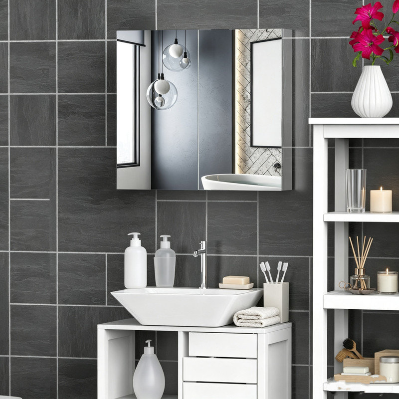 W H Medicine Cabinet Mirror