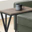 Table d'appoint, en forme de C, bout, côté, collation, salon, chambre à coucher, métal, stratifié-426354134