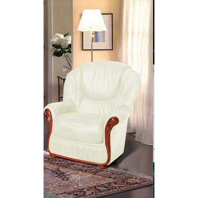 Kinzer Faux Leather Armchair