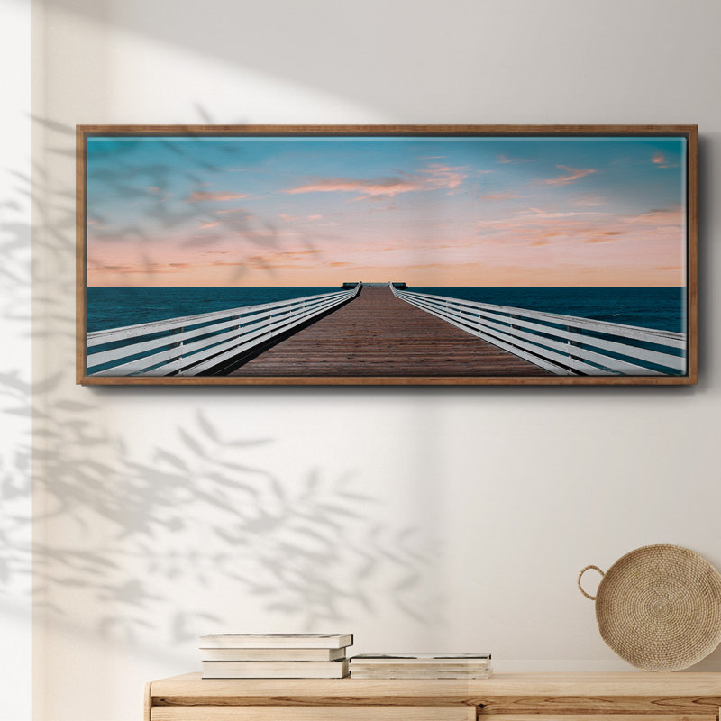 West Coast Sunset - toile encadrée, H 20 po x l 50 po