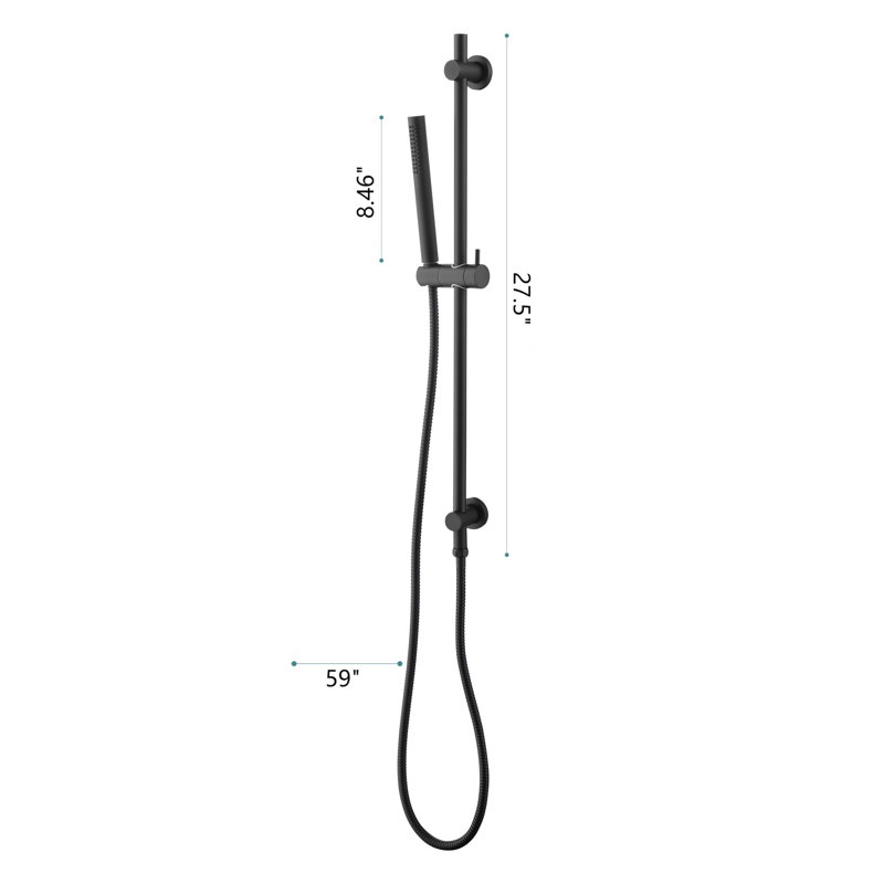 Système de douche complet avec valve brute