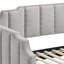 Lit de jour simple avec couchette Dove Grey