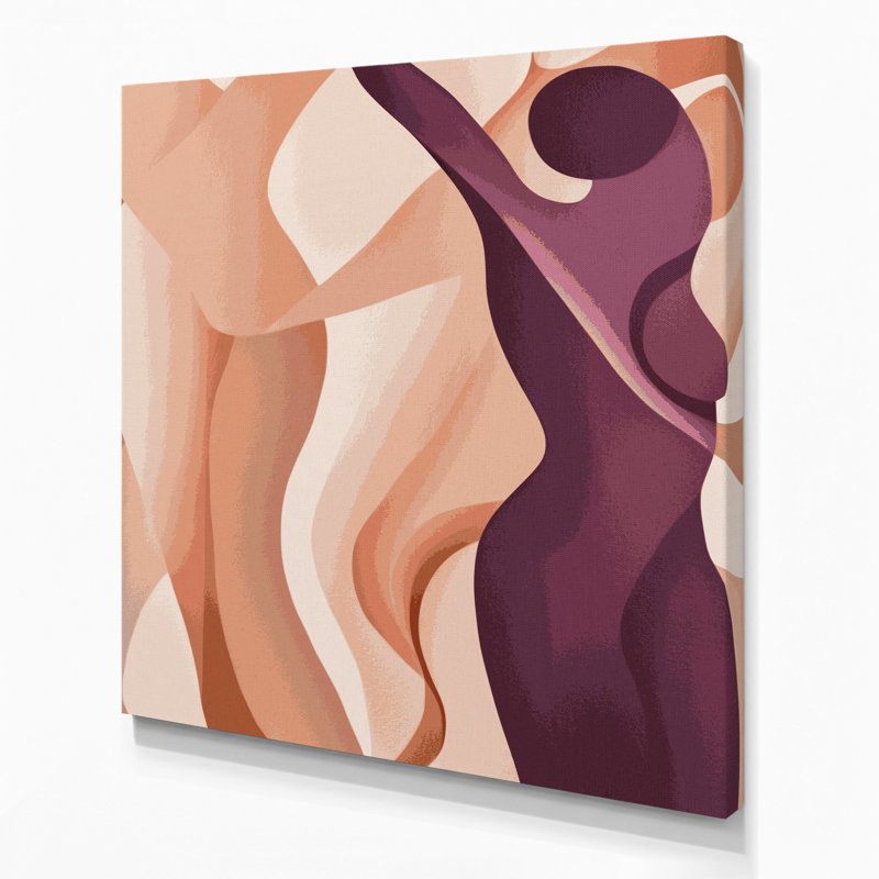 Abstrait art figuratif beige sur toile 38, H 8 po x l 8 po