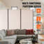 Paravent pliable à 3 panneaux, cloison portable et amovible pour séparer les pièces, idéal pour un bureau, une chambre ou un espace de travail. Couleur : beige.-357942665