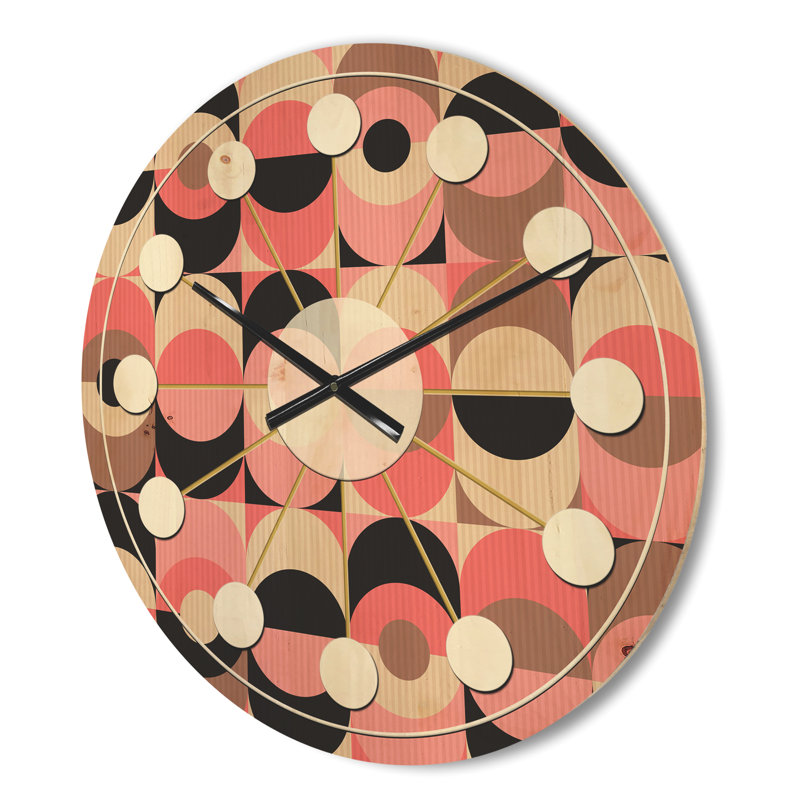 Horloge murale rétro Mid-Century, Petit