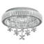 Round Crystal  Chandelier Modern  LED Ceiling Light Flush Mount Close To Ceiling Light For Living Room Bedroom (3 Light Temperatures Can Be Changed)-949915414