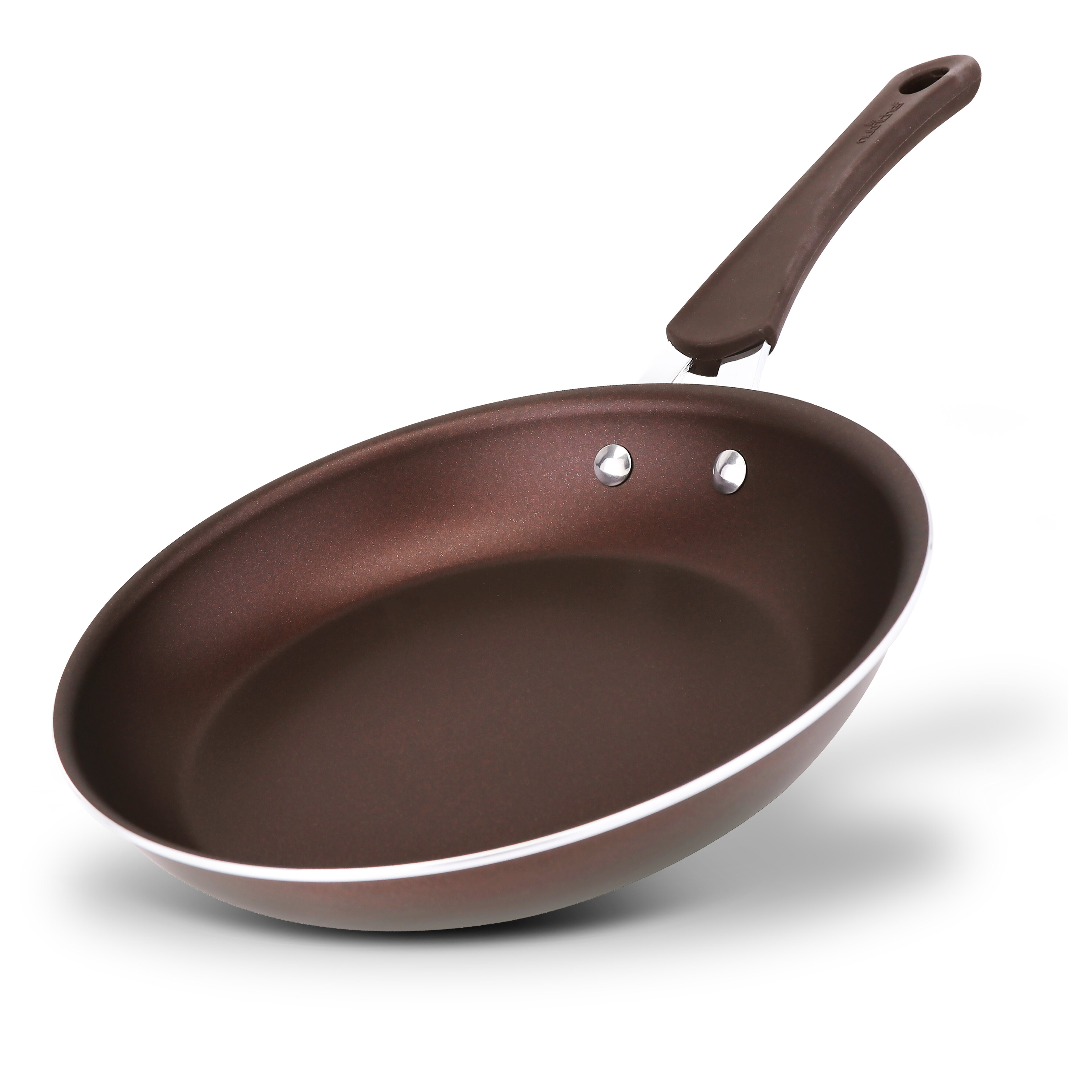 NutriChef 14 Fry Pan With Lid - Extra Large Skillet Nonstick