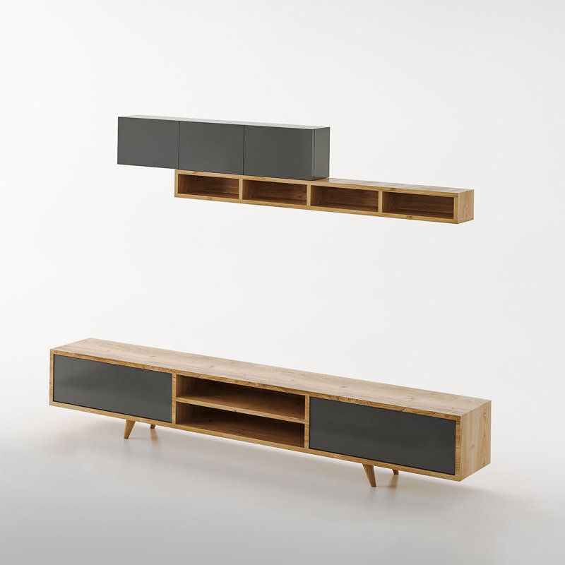 Nala TV Stand, Oak/Anthracite