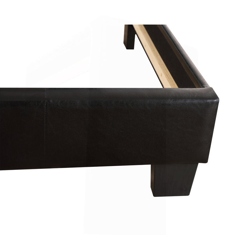 Élégant lit simple contemporain noir