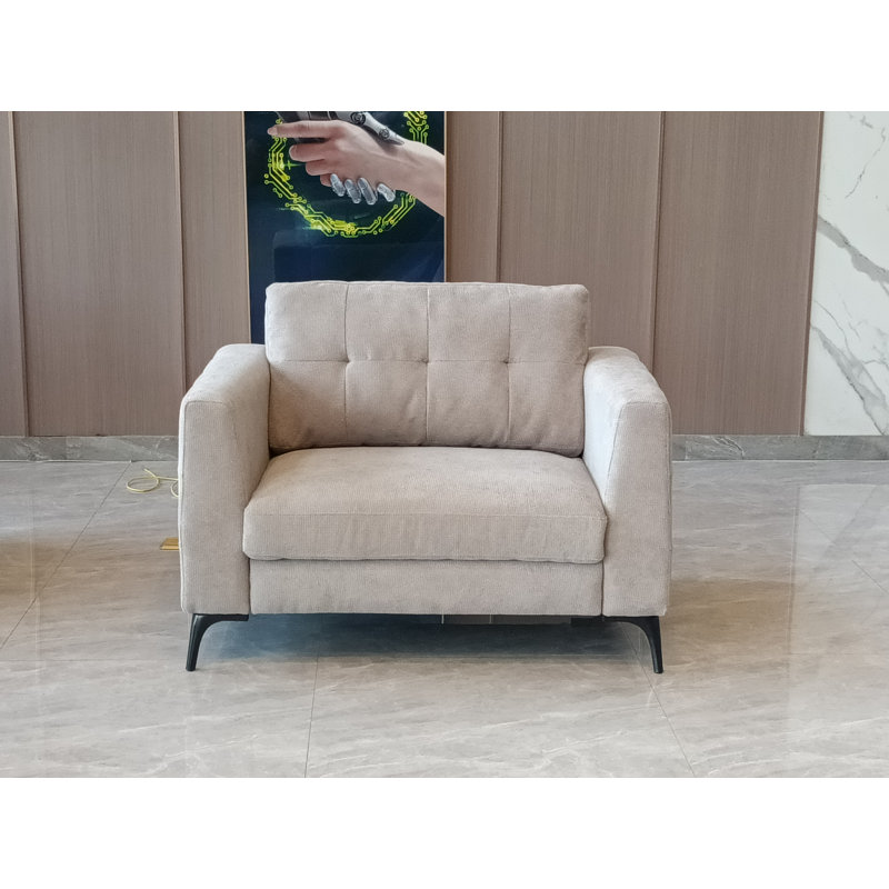 2 Seater Cotton Blend Loveseat, 1