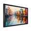 Orange Canal Abstract Reflections Bold, impression sur toile encadrée-1169944819-1169683320