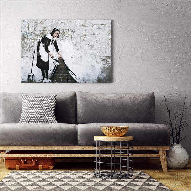 Leinwandbild Banksy maid 15112