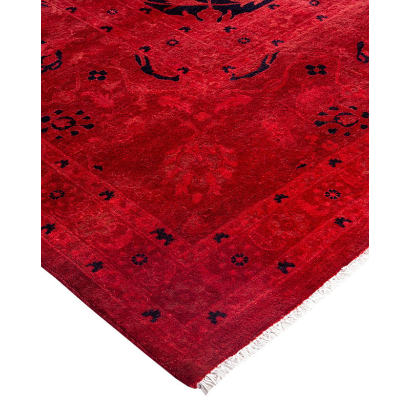 Overyed One-of-a-Kind Rectangle 9'1" X 11'10" Hand Knotted Area Rug