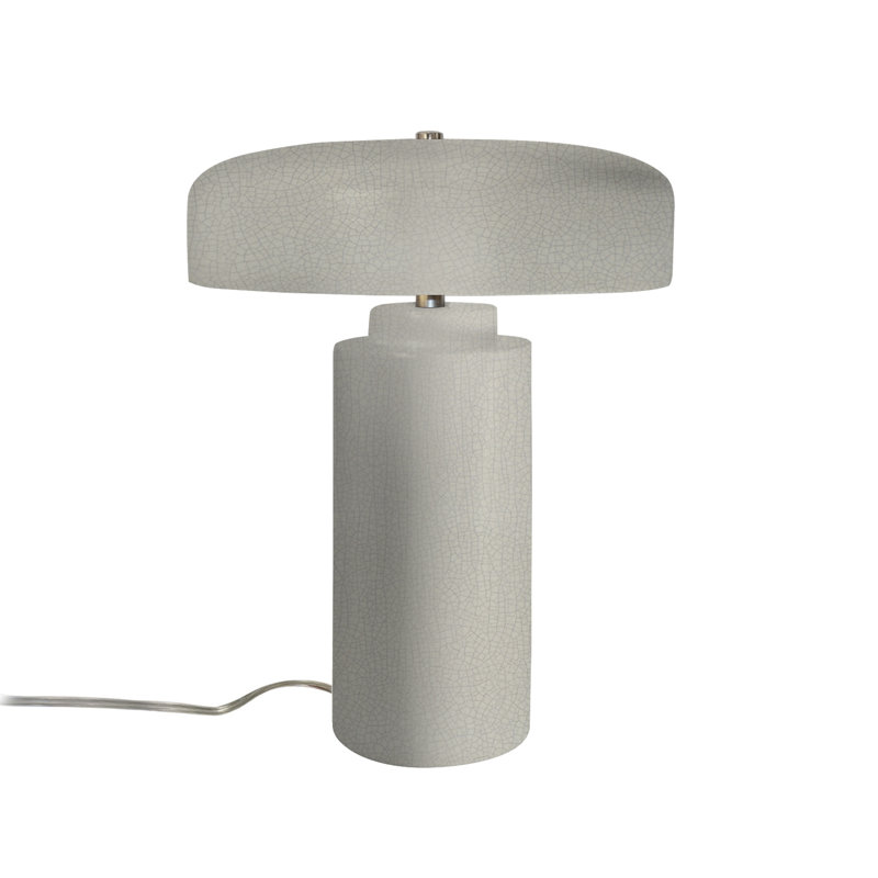 Lampe de table Percy, Blanc craquelé