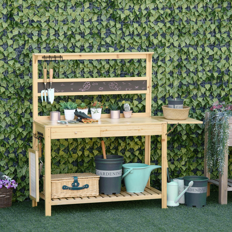 Isidoros Fir Wood Potting Bench