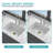 27 Inch Undermount Single Bowl Ceramic Kitchen Sink With Dual Mount Design And Deep Rectangular Basin